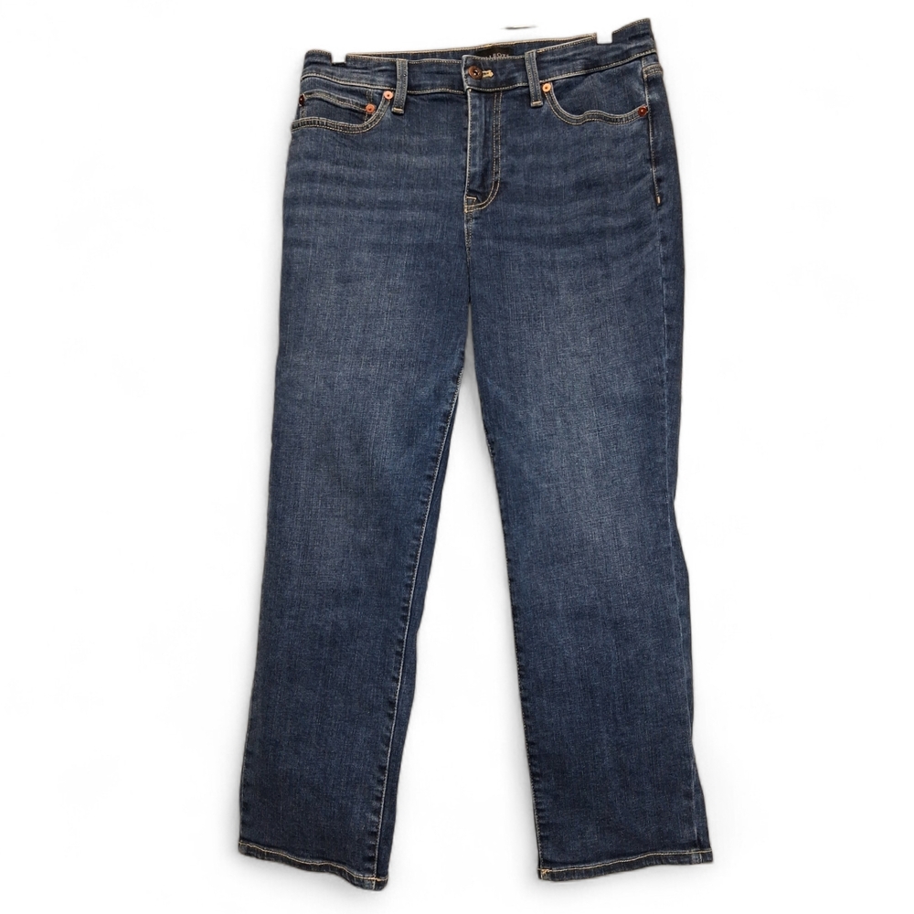 Talbots Women's Modern Ankle Jean Dark Wash Straight Leg Denim 6p